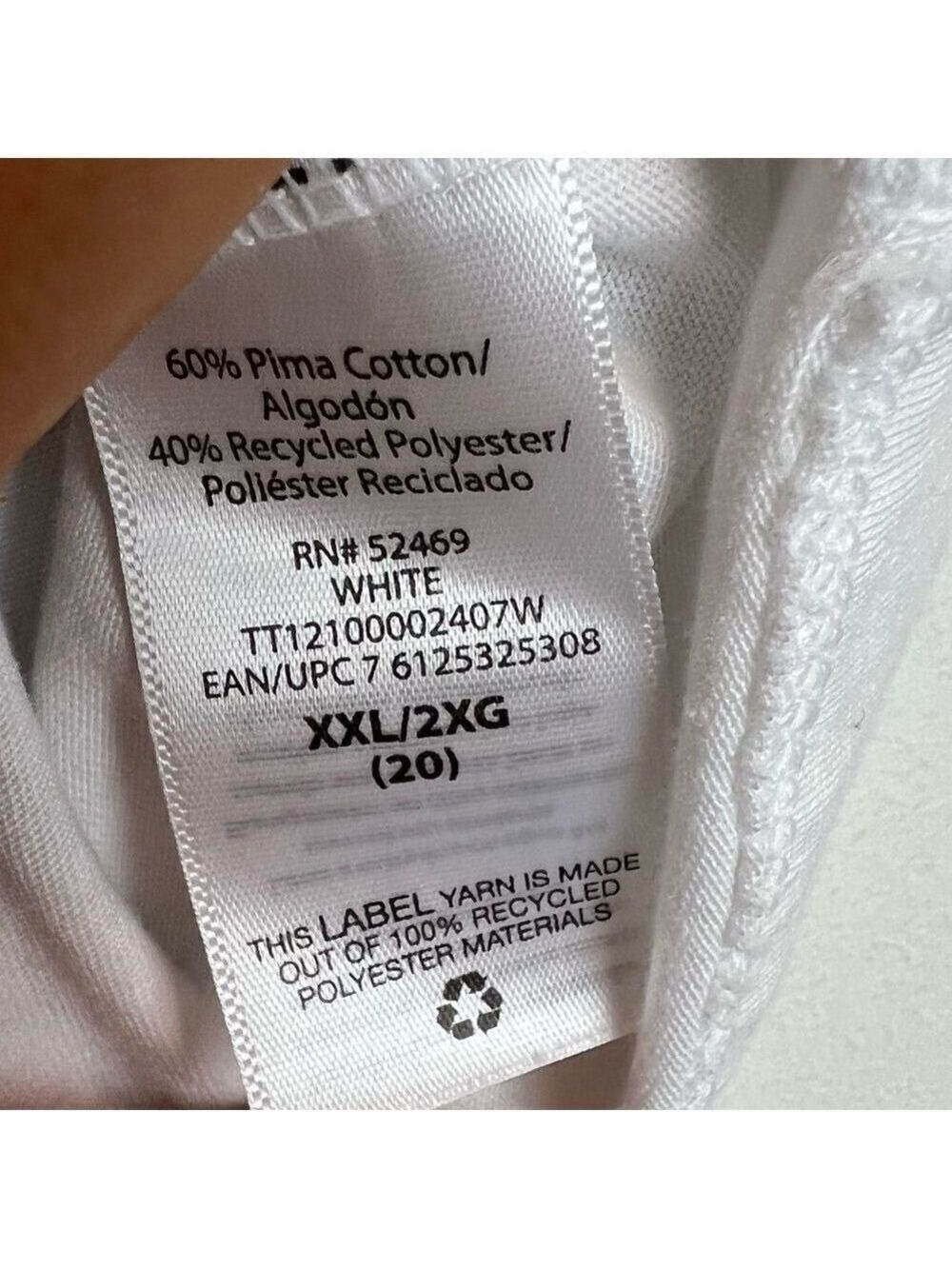 Time and Tru XXL White V-Neck T shirt very soft - Picture 5 of 5